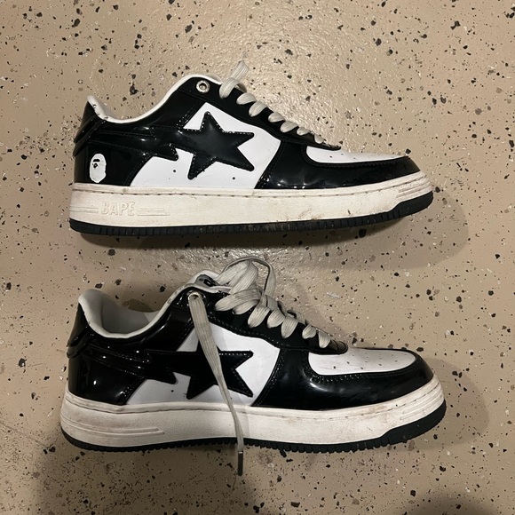 A Bathing Ape Bape StaWhite Black